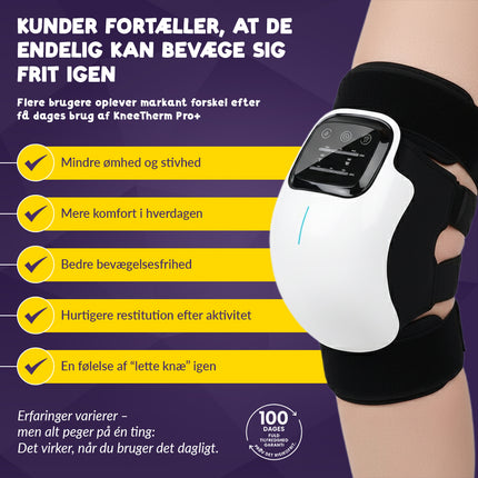 KneeTherm Pro+ – Avanceret knæmassager med varme og lysterapi