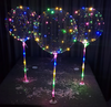 3 x komplette sæt multifarvede LED-balloner, 45cm
